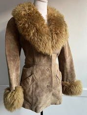 Vintage Suede Penny Lane Coat (XS/S)