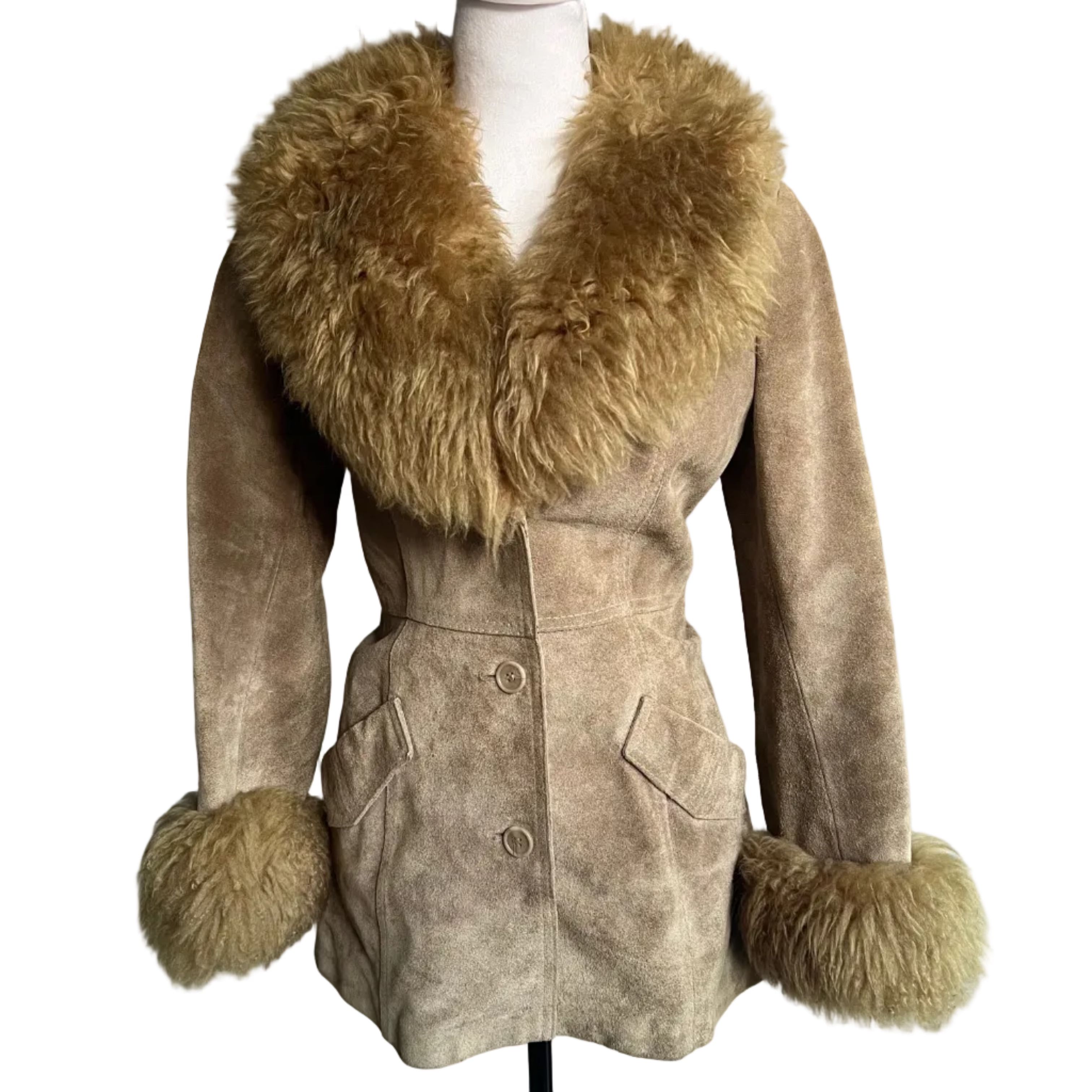Vintage Suede Penny Lane Coat (XS/S)