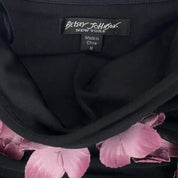 Betsey Johnson Black Label Floral Appliqué Mesh Dress (M)