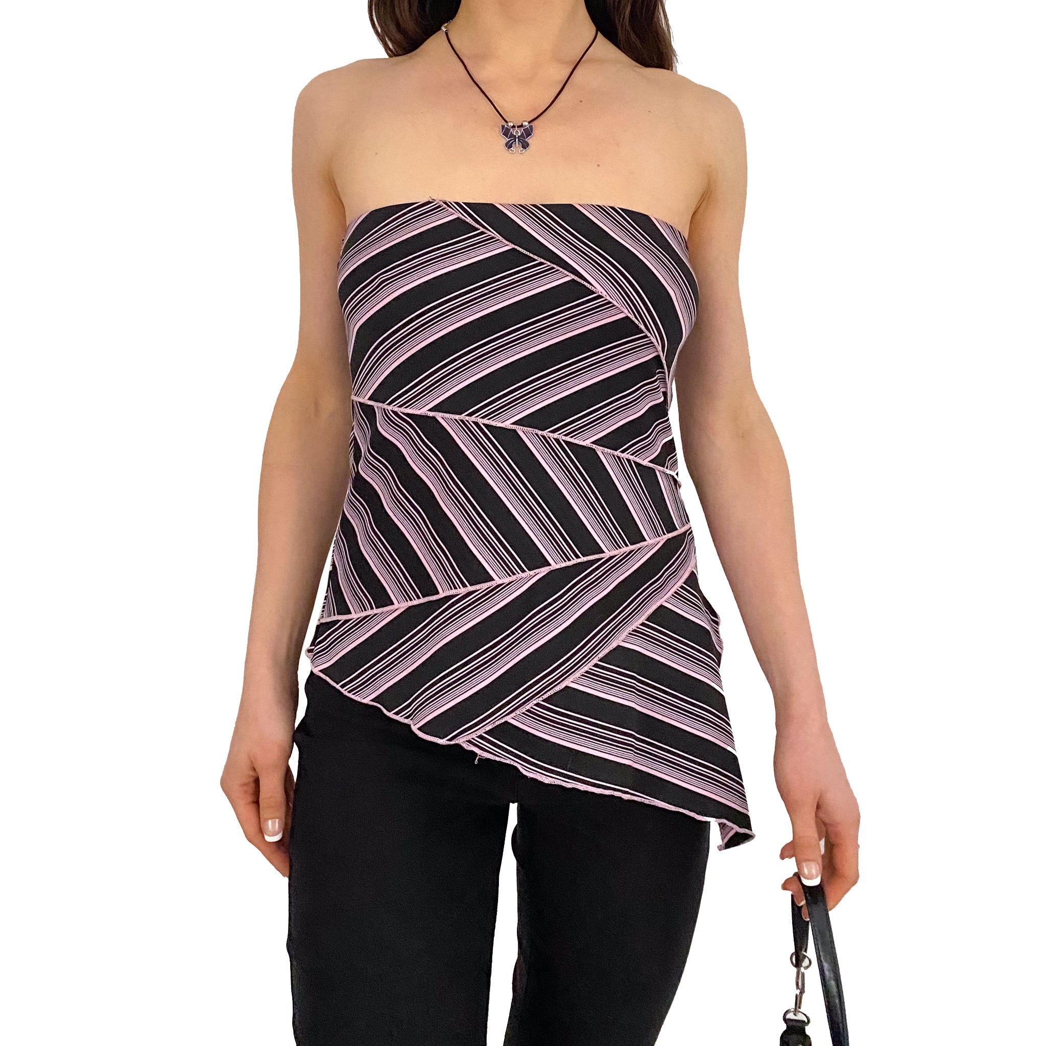 Asymmetrical Striped Tube (S)