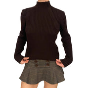 Max Mara Brown Zip Sweater (M)