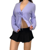 Lavender Rabbit Hair Florette Cardi (L)