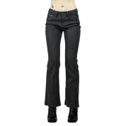Y2K Grey Low Rise Flare Jeans (XS)