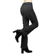 Y2K Grey Low Rise Flare Jeans (XS)