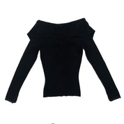 Cache Double Zip Knit Top (L)