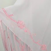Pink Tassel Embellished Shawl
