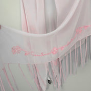 Pink Tassel Embellished Shawl