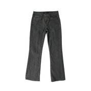 Y2K Grey Low Rise Flare Jeans (XS)