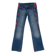 Marithe Francois Girbaud 2000s Ribbon Flare Jeans (M)