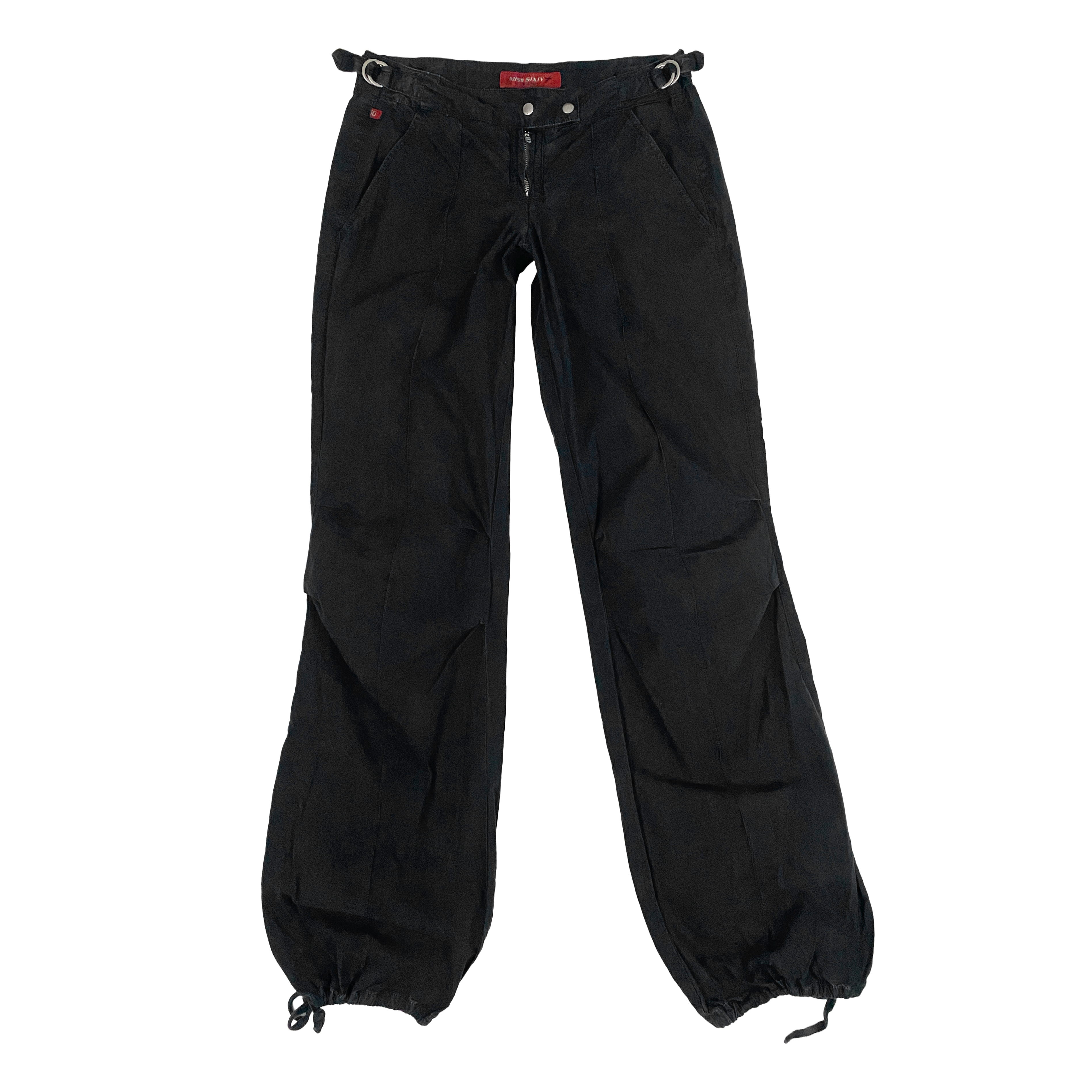 Miss Sixty Black Parachute Pants (XS)