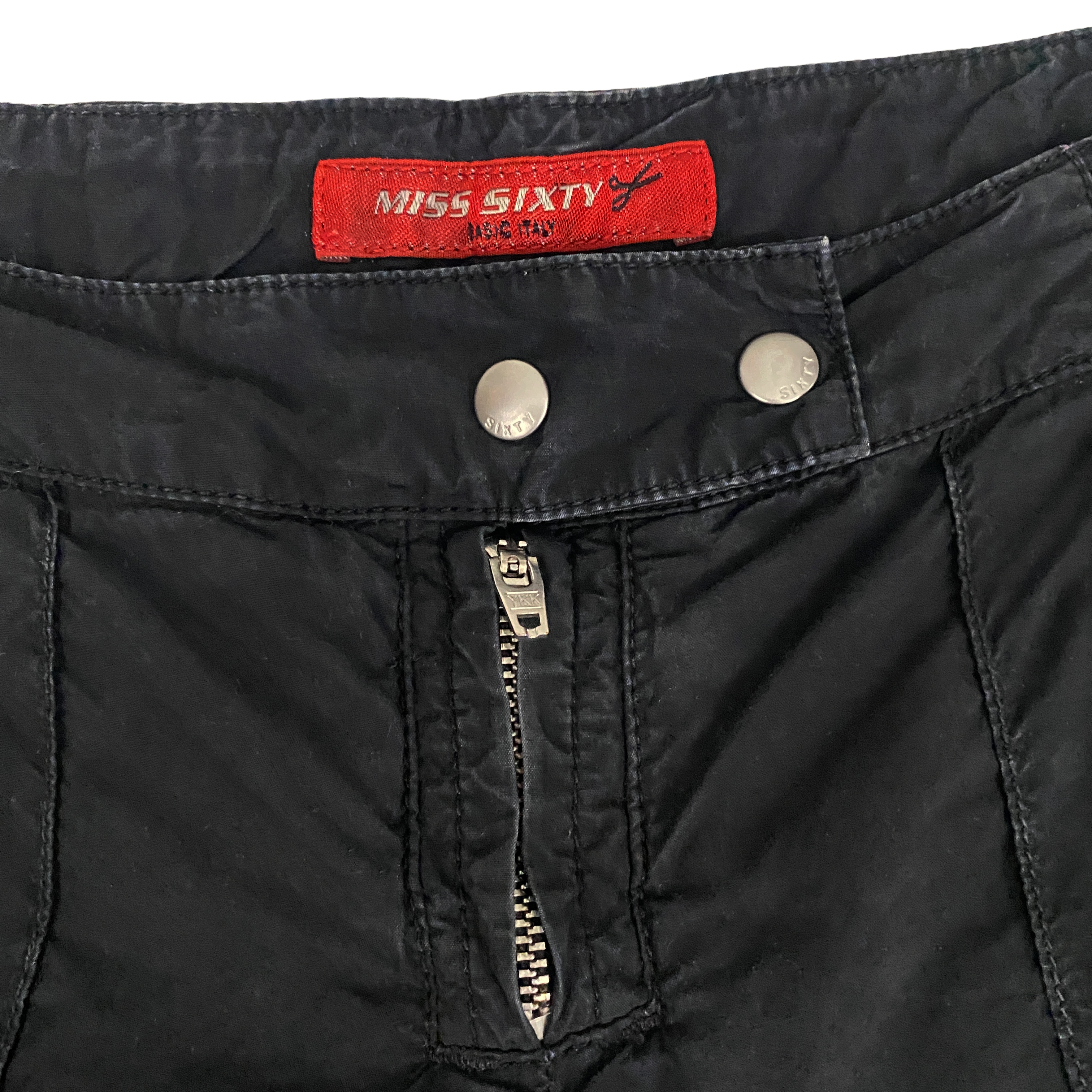 Miss Sixty Black Parachute Pants (XS)