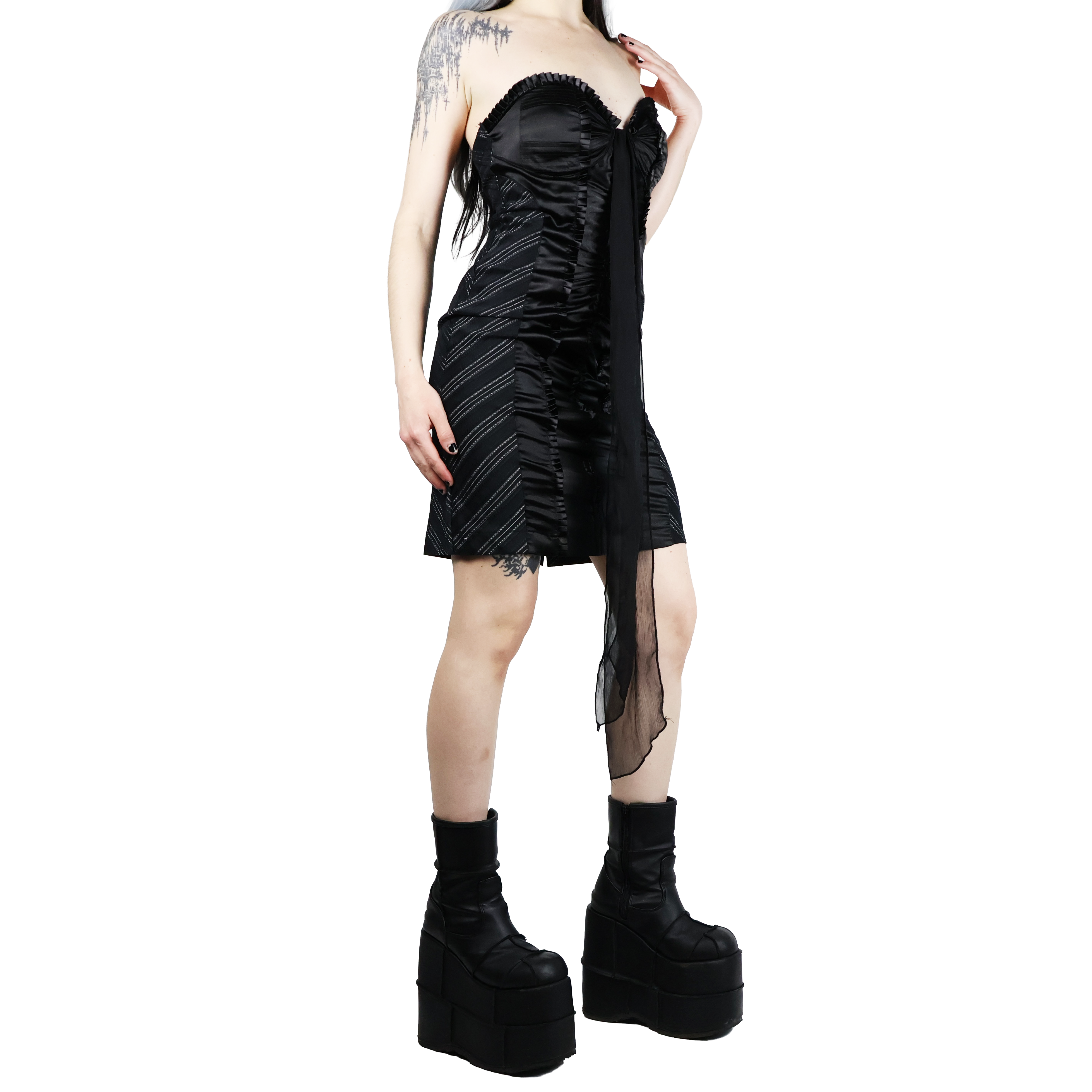 Y2K Corset Mini Dress (S)