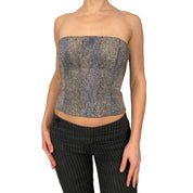 Textured Furry Corset Top (S/M)