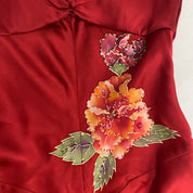 Sue Wong Silk Beaded Floral Ombre Evening Gown (S)