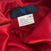 Sue Wong Silk Beaded Floral Ombre Evening Gown (S)