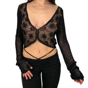 Crochet Applique Top (L)