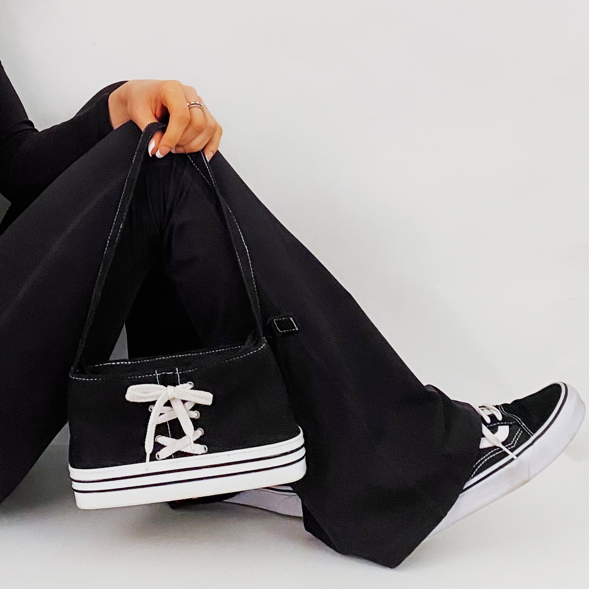 Lace Up Sneaker Bag