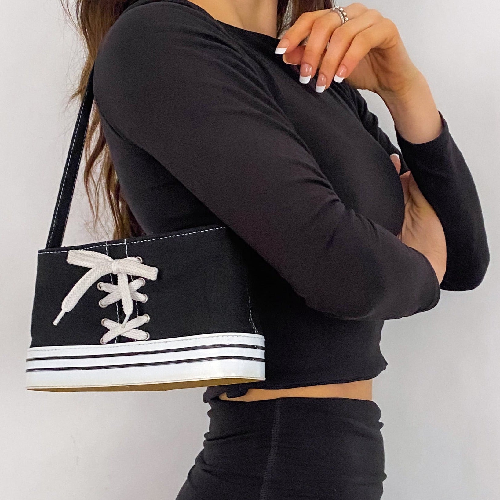 Lace Up Sneaker Bag