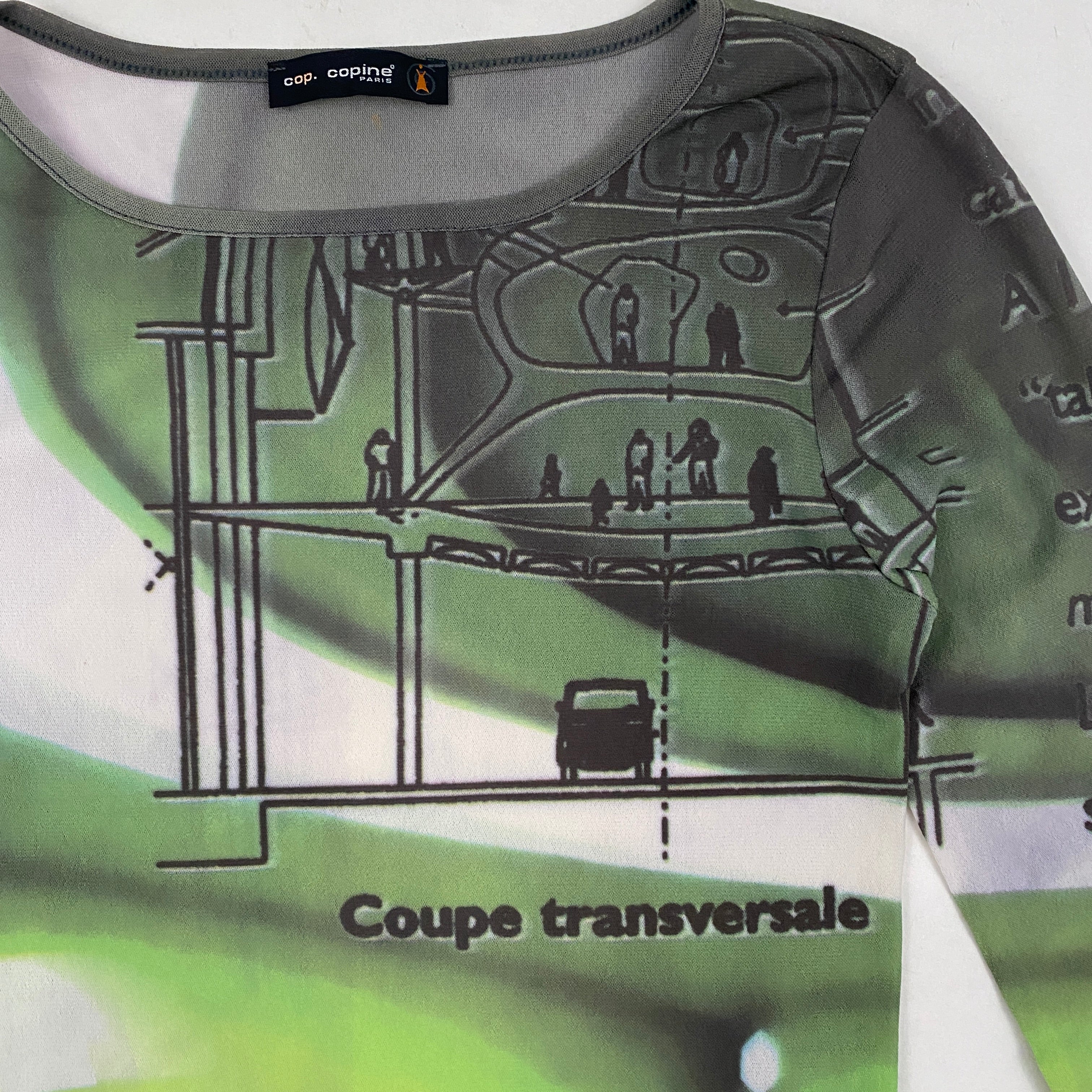 Cop Copine Coupe Transversale Mesh Top (S/M) – Holy Thrift