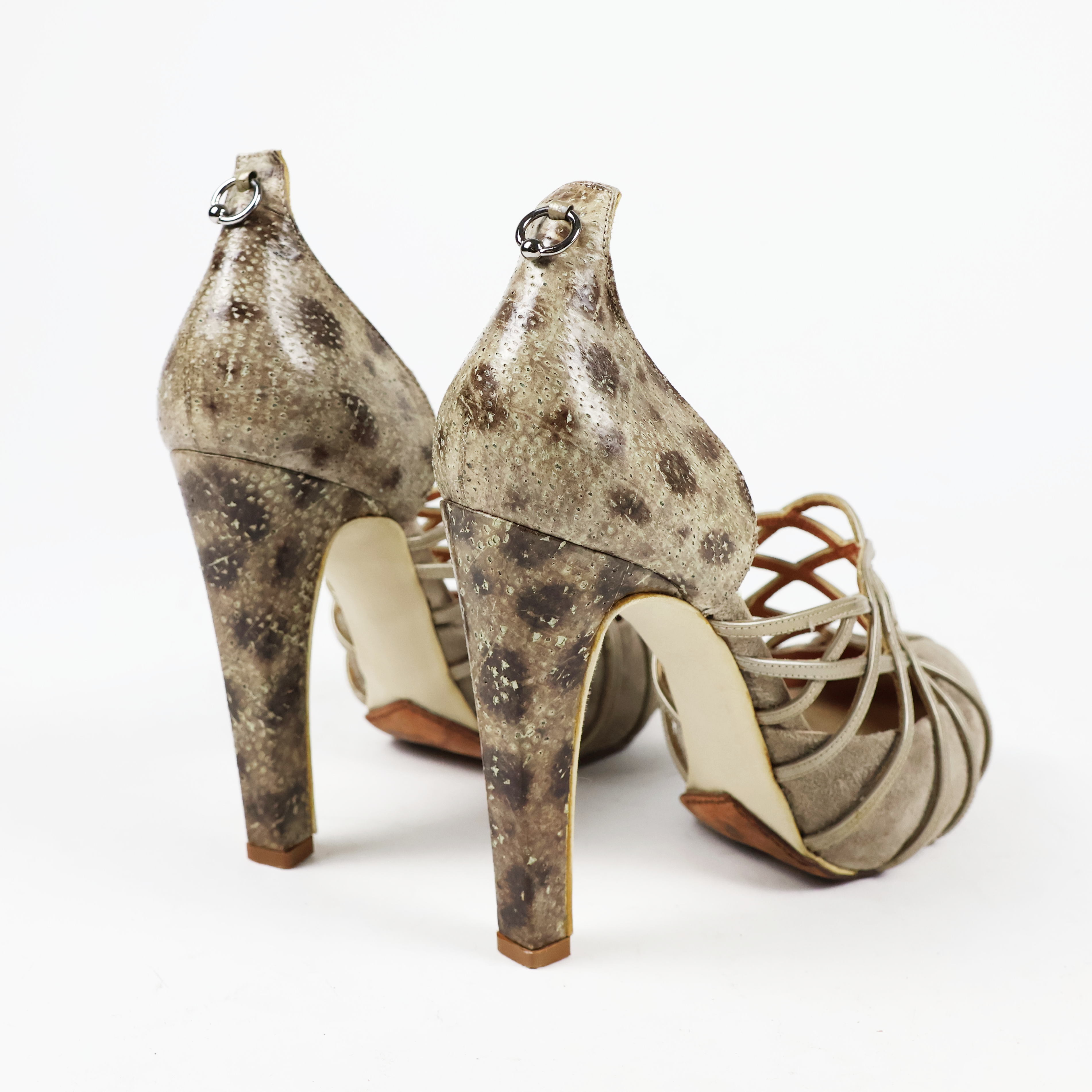 Italian Vintage Cage Heels (EU 38)