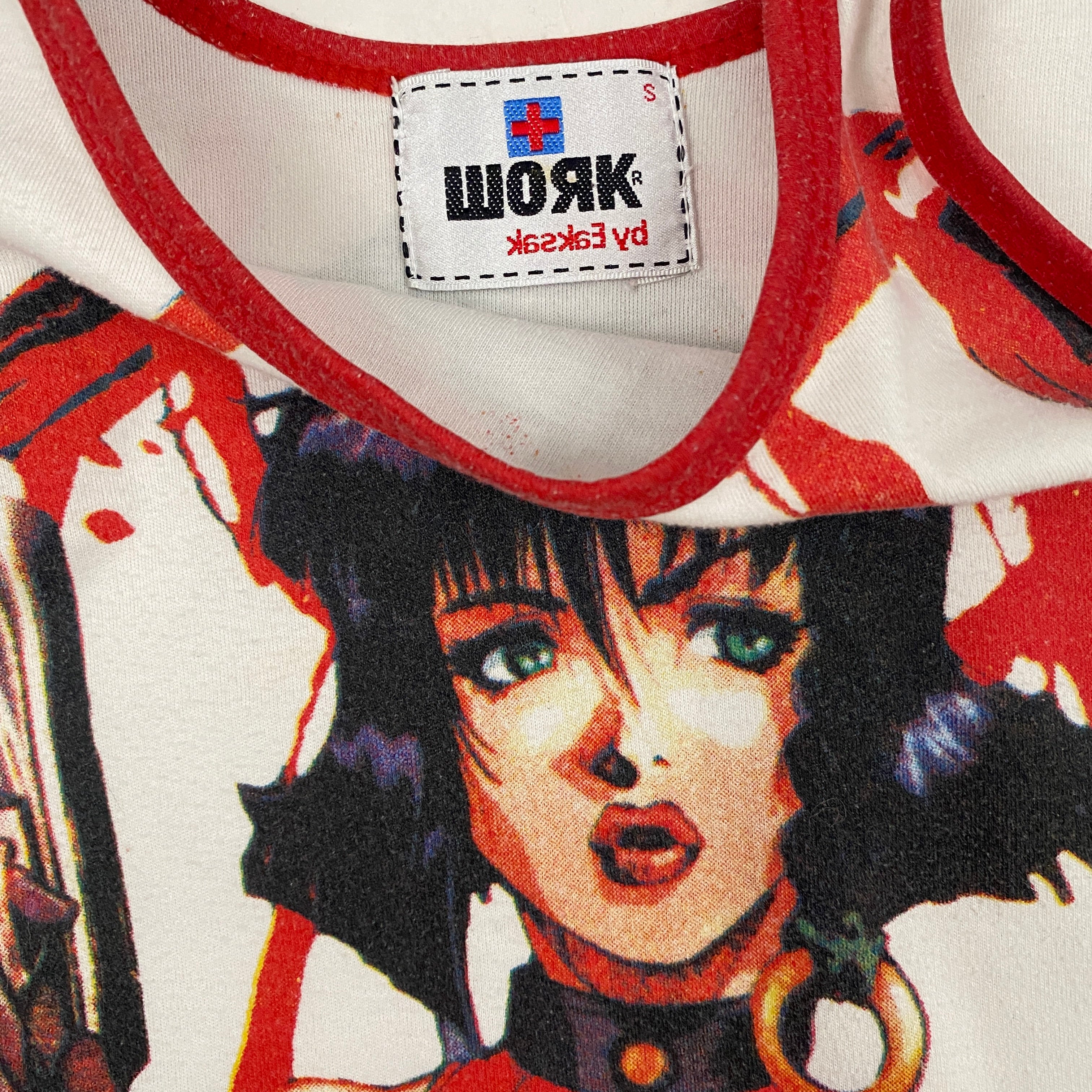 WORK by Eaksak Anime Girl Graphic Tank Top (XS)