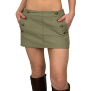 Olive Mini Skirt (S)