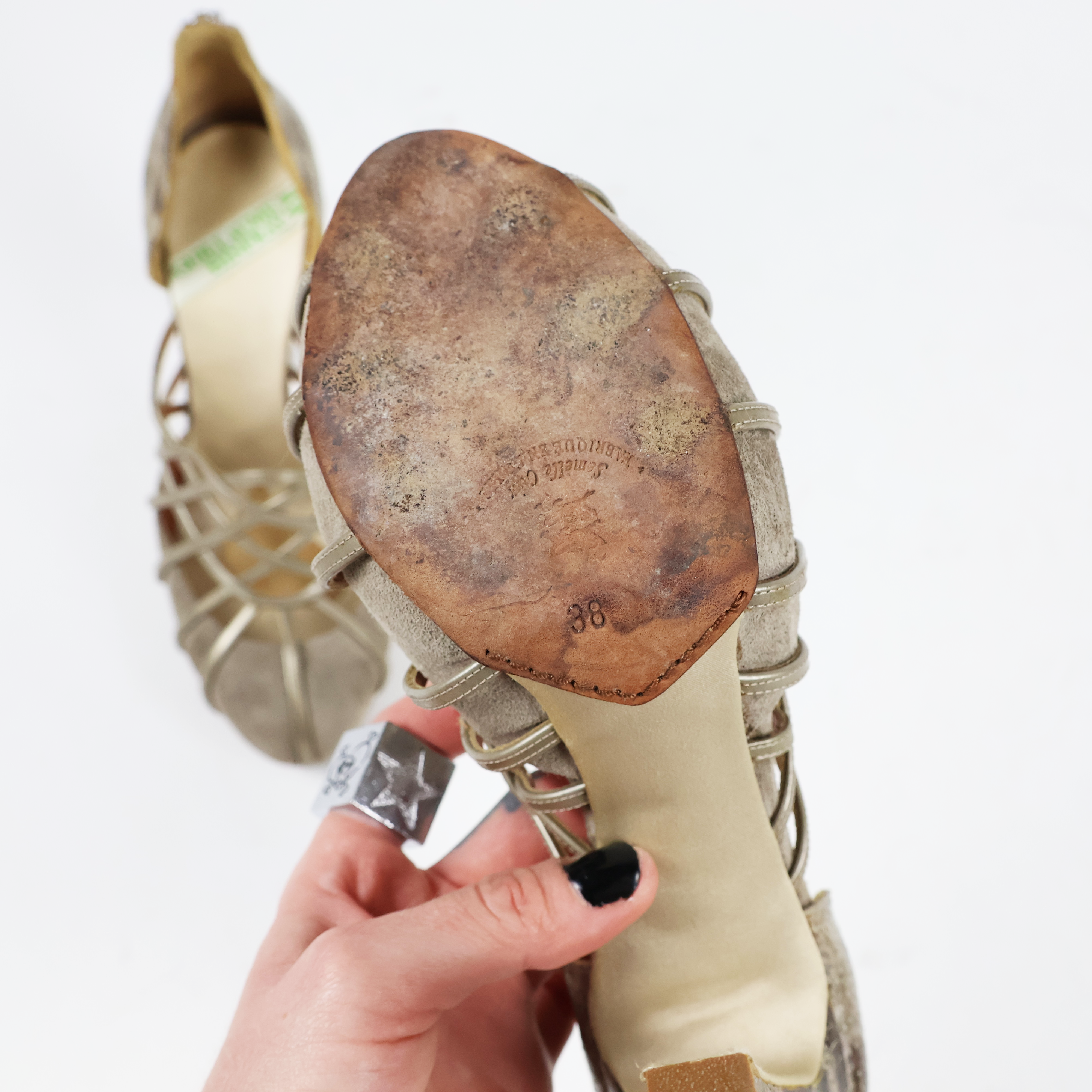 Italian Vintage Cage Heels (EU 38)