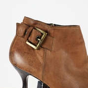 Antique Vachetta Heeled Boots (7.5)