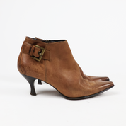 Antique Vachetta Heeled Boots (7.5)