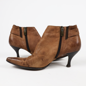 Antique Vachetta Heeled Boots (7.5)