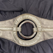 2000s Halter Midi Dress with Metallic O-Ring (M)