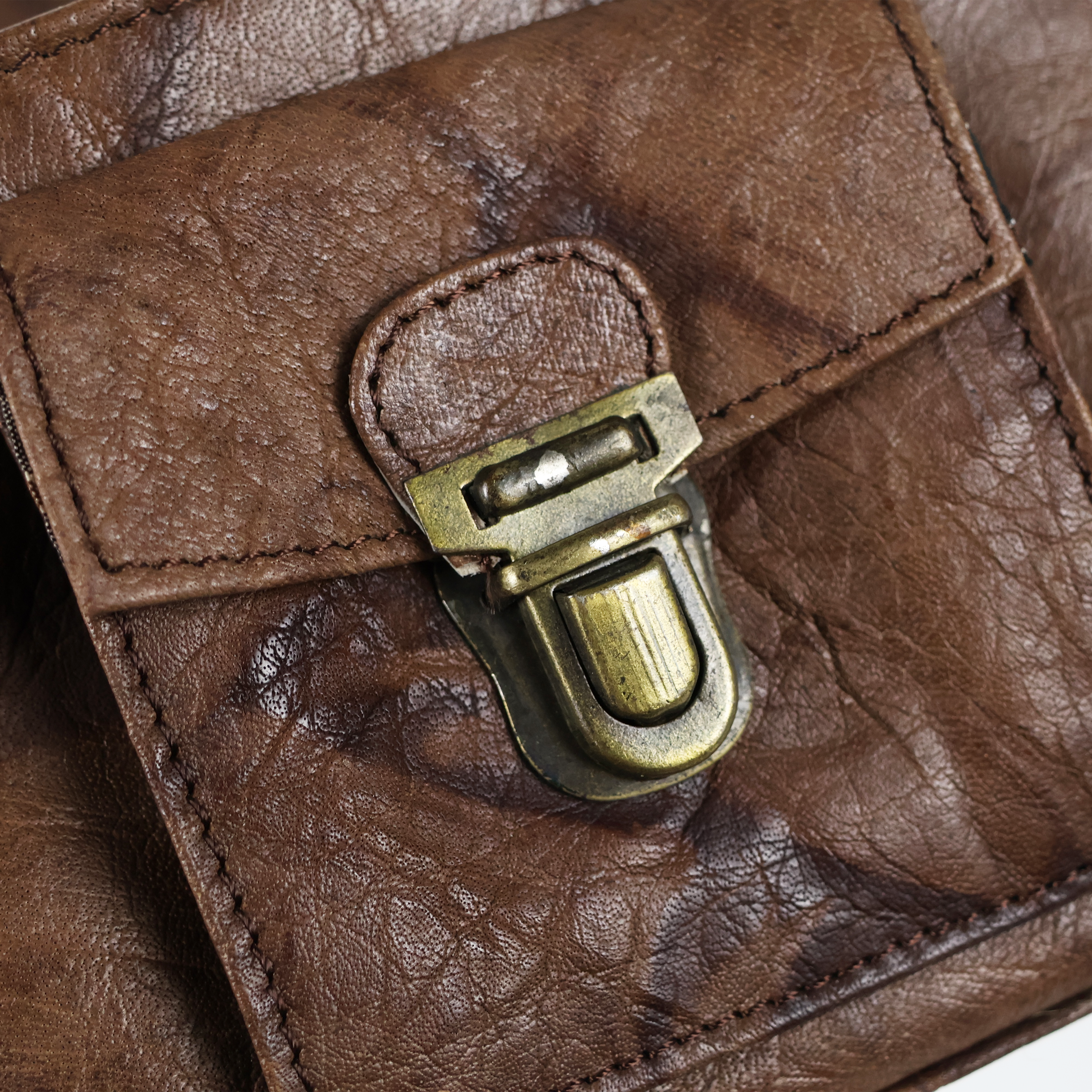 Distressed Leather Purse