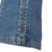 Miss Sixty 2000s Mid Rise Zip Hem Flare Jeans (XS)