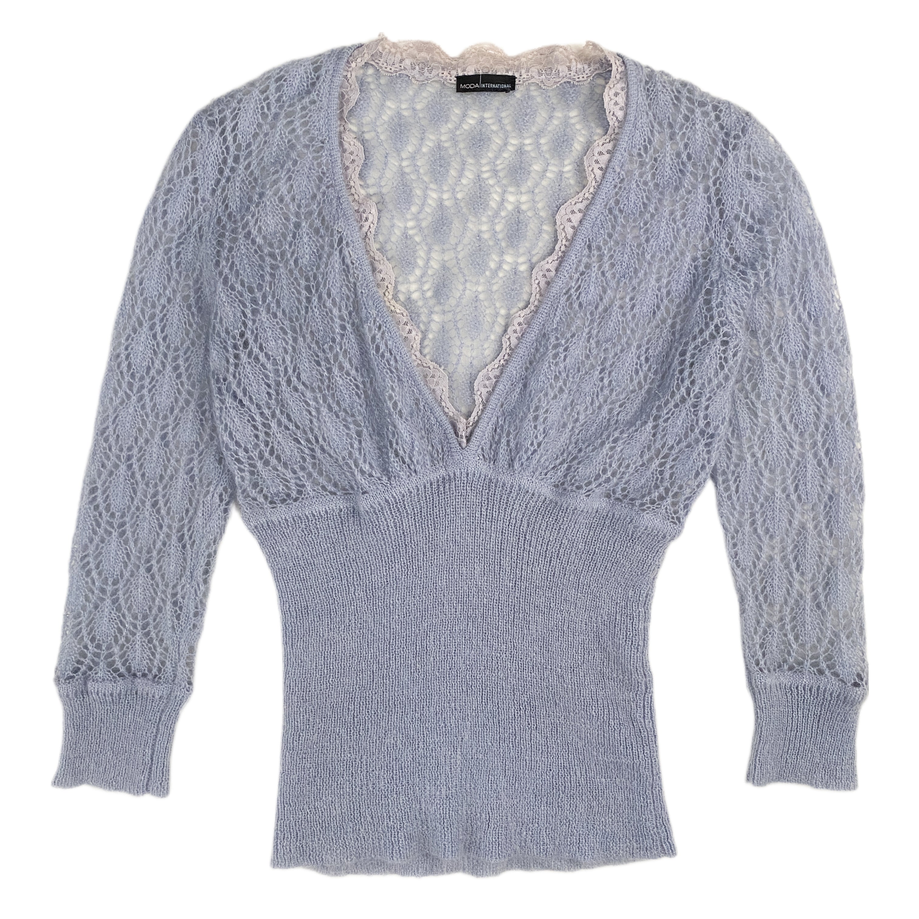 Dusty Open Knit Sweater (S)