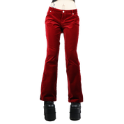 Y2K Red Low Rise Flares (M/L)