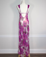 00s Sheer Watercolor Orchid Slip (M)