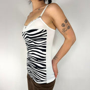 D&G Dolce & Gabbana Y2K Zebra Cami (S/M)