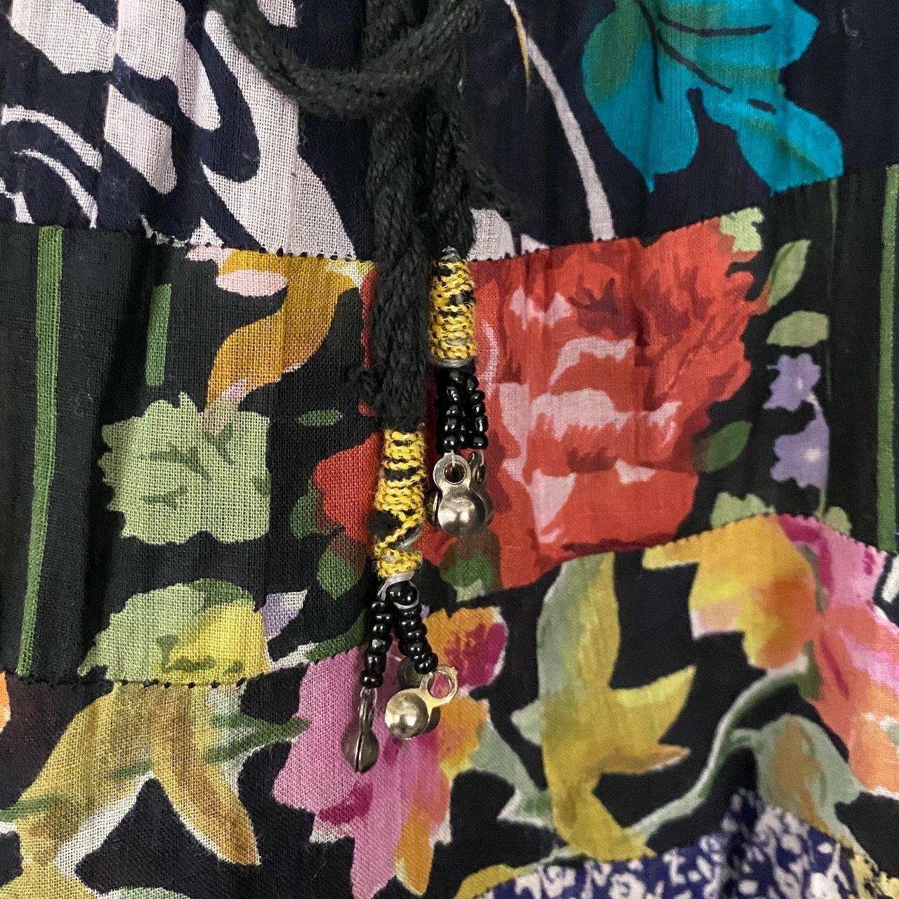 Floral & Polka Dot Maxi Skirt (ONE SIZE)