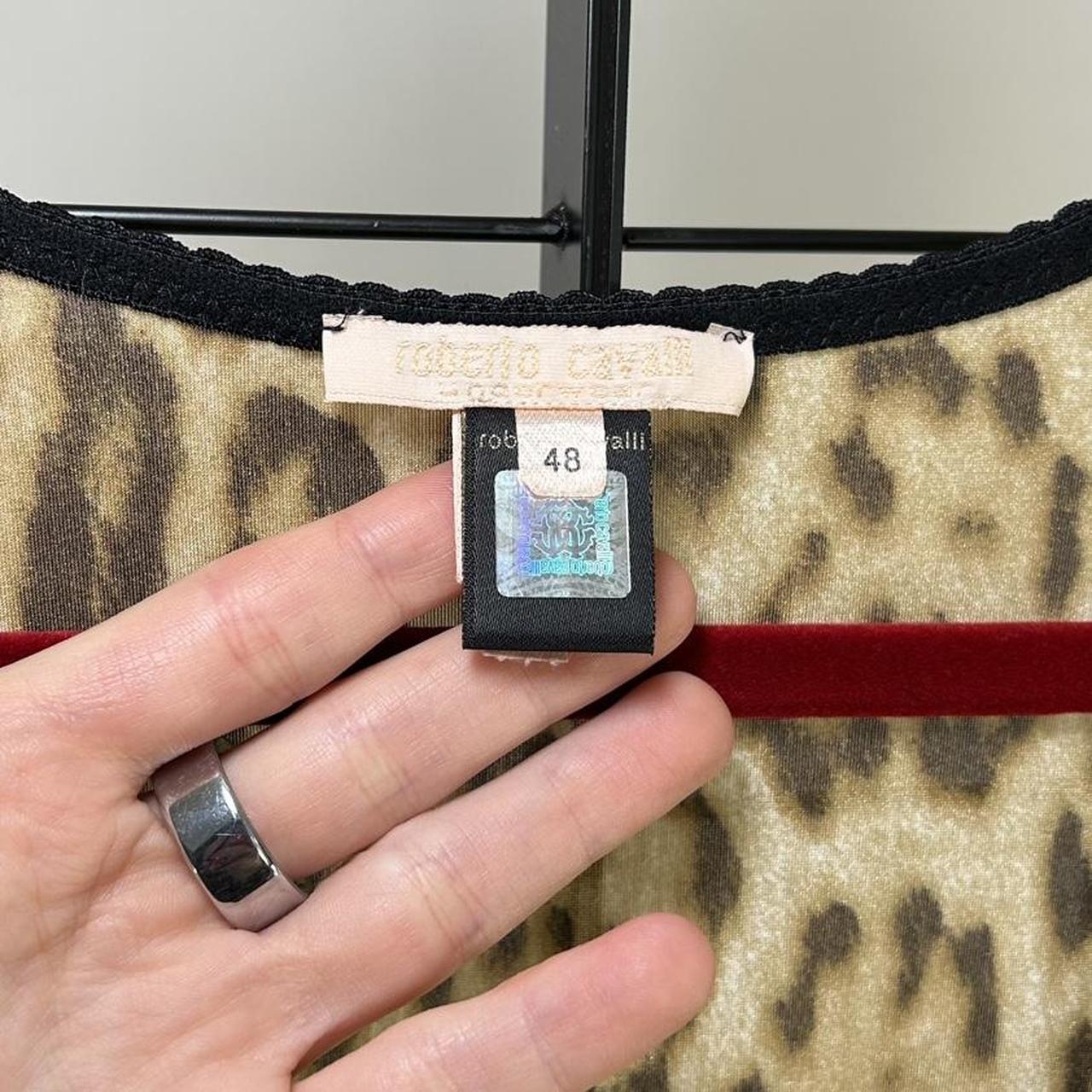 Roberto Cavalli Viral Leopard Top (S/M)