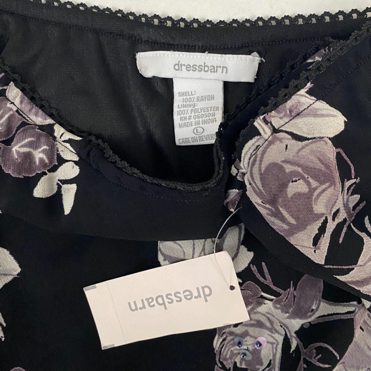 Floral Embellished Whimsy Maxi Skirt (L)