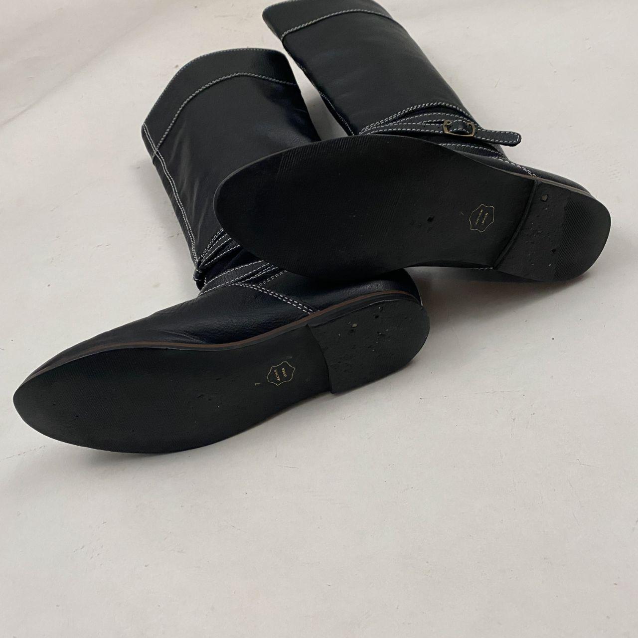 Leather Stitched Tall Boots (7)