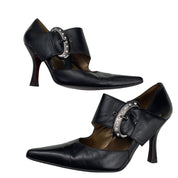 Buckle Rhinestone Heels (9.5)