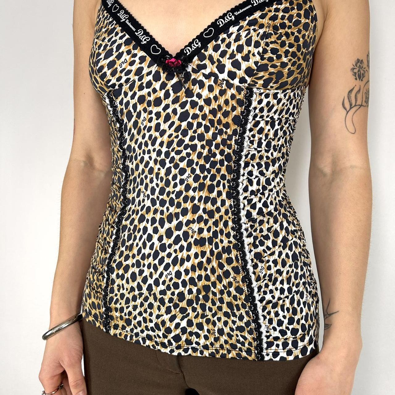 D&G Y2K Cheetah Tank Top (S)