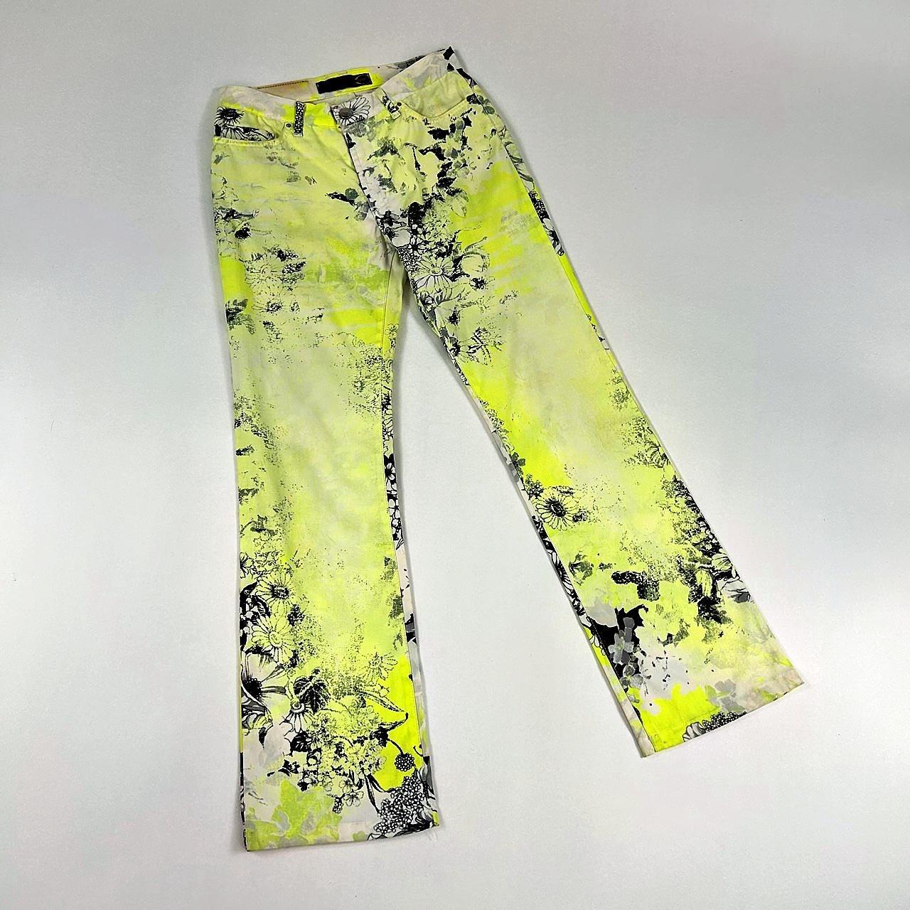 Just Cavalli Neon Floral Jeans (XS)