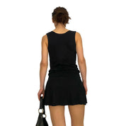 Black 'Off Duty' Cotton Mini Dress (S)