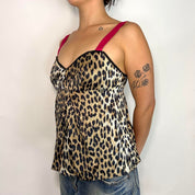 Galliano Y2K Silk Leopard Tank Top (S)