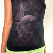Dior Y2K Black Victorian Tank Top (M)