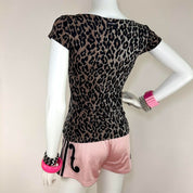Dolce & Gabbana D&G Leopard Short Sleeve Top (S/M)