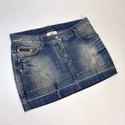 D&G Dolce & Gabbana Y2K Denim Mini Skirt (S)
