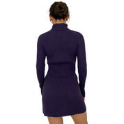 Grape Purple Mini Sweater Dress (S)